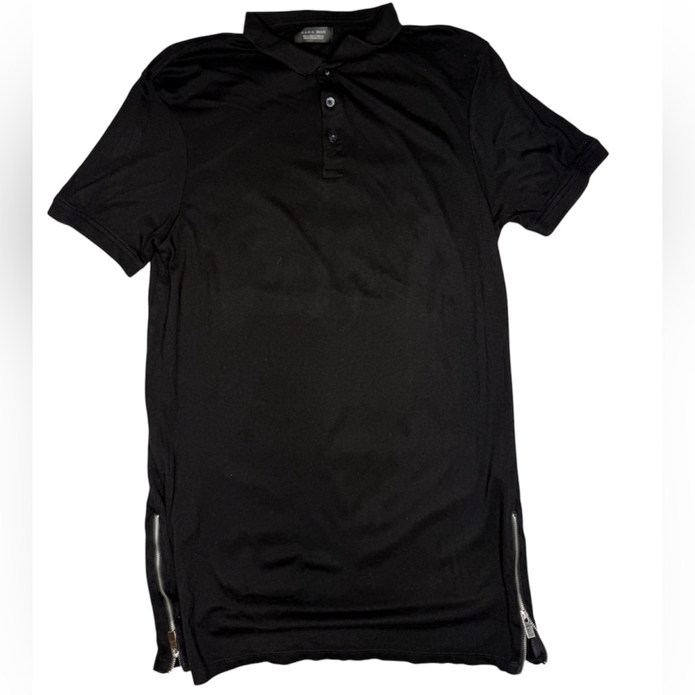 Zara Men’s Black Polo NWOT